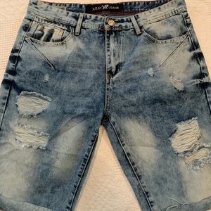 X-RAY Distressed Denim Shorts